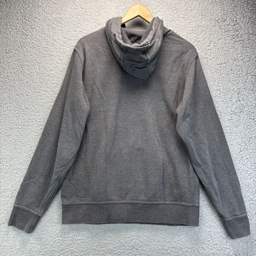 The North Face Mens Hoodie M Half Dome Gray Logo Hiking Outdoor Sweatshirt *READ